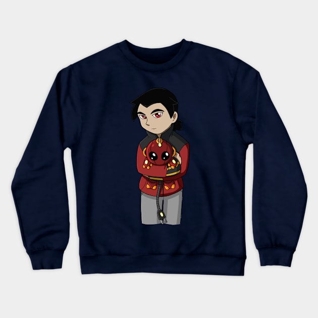 Marcus - Robot Pet Crewneck Sweatshirt by Firestorm Fox